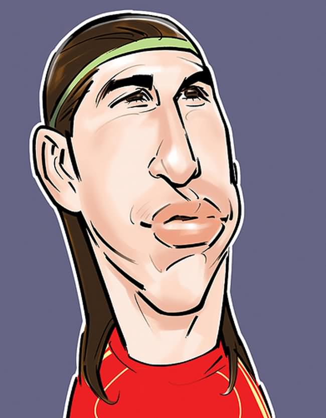Sergio Ramos caricature