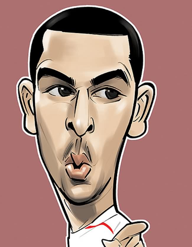 Theo Walcott caricature