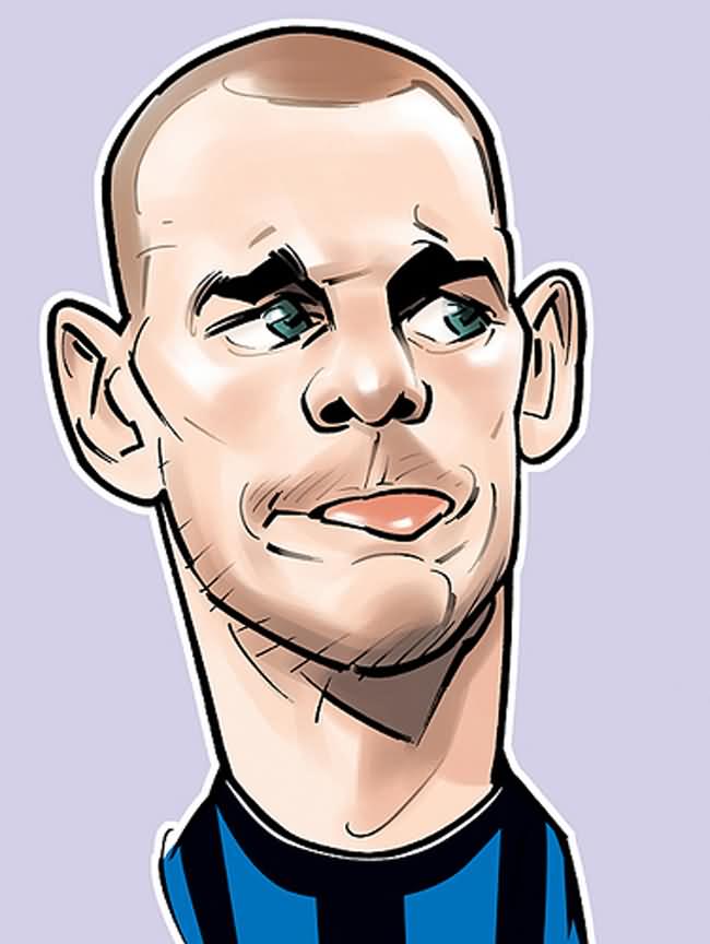 Wesley Sneijder caricature