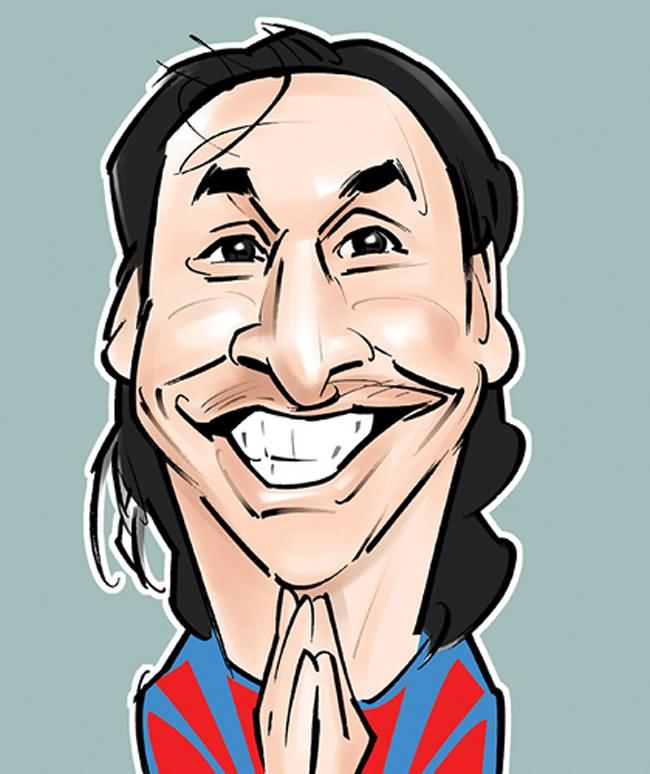 Zlatan Ibrahimovic caricature