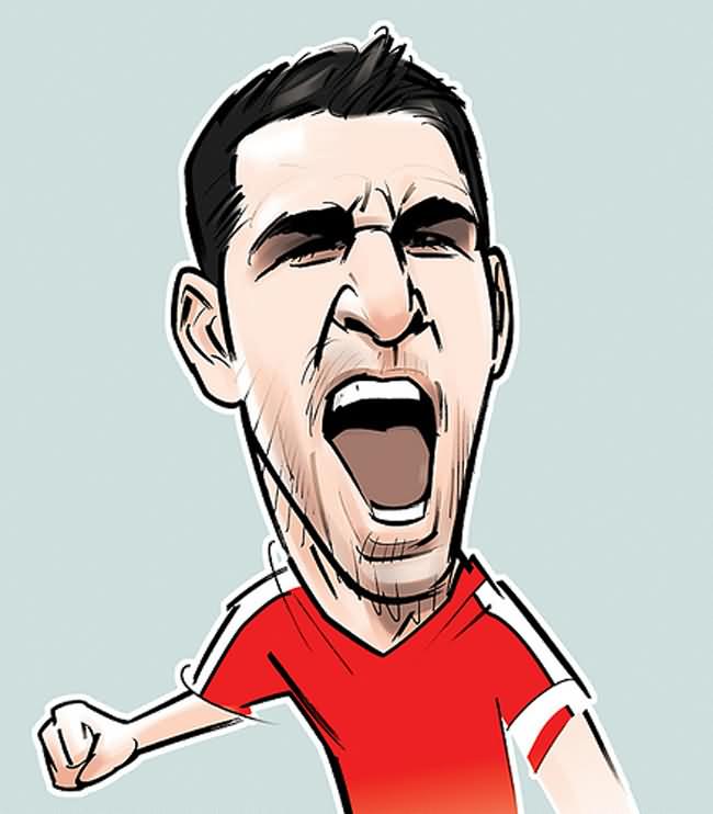 Cesc Fabregas Cesc Fabregas caricature. Cristiano Ronaldo