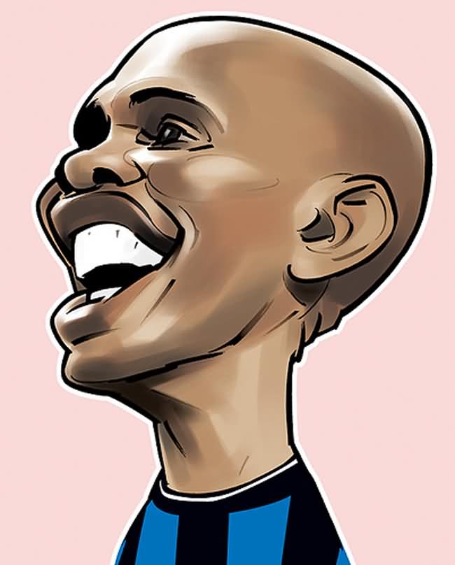 Samuel Eto caricature