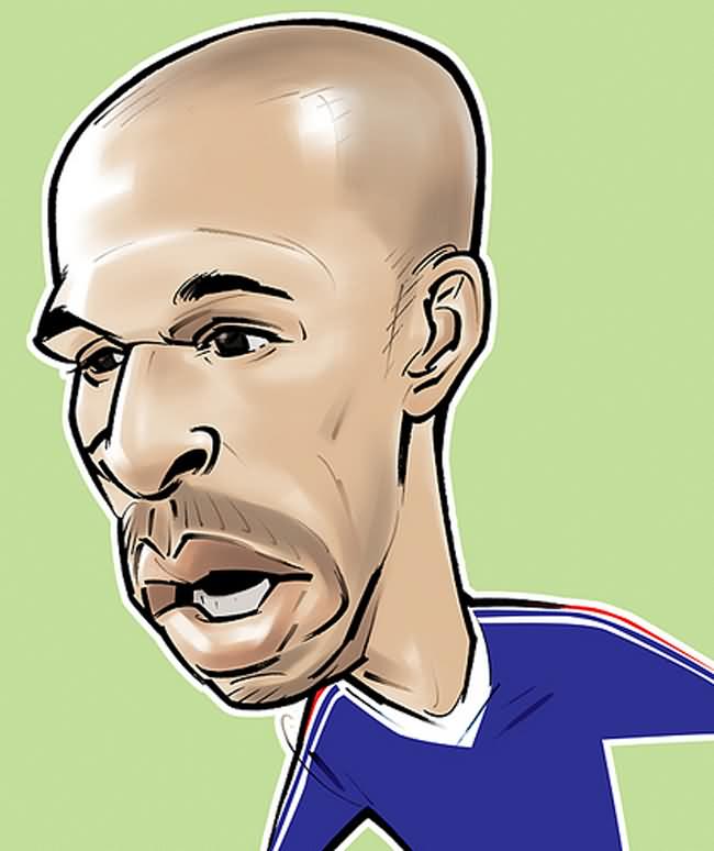 Thierry Henry caricature