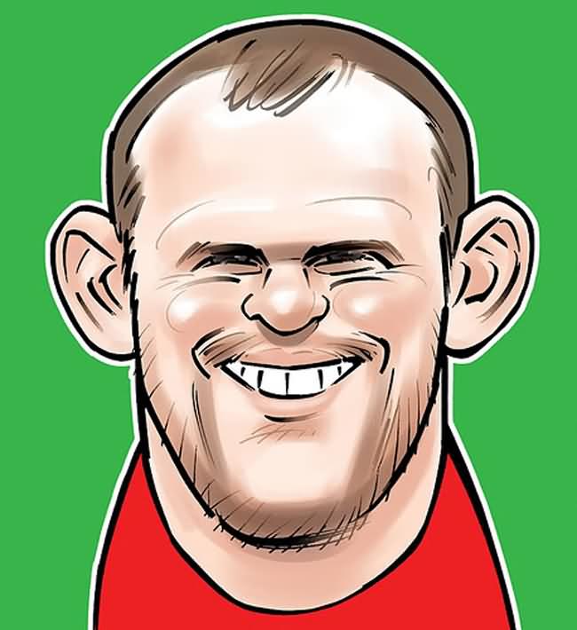 Wayne Rooney caricature