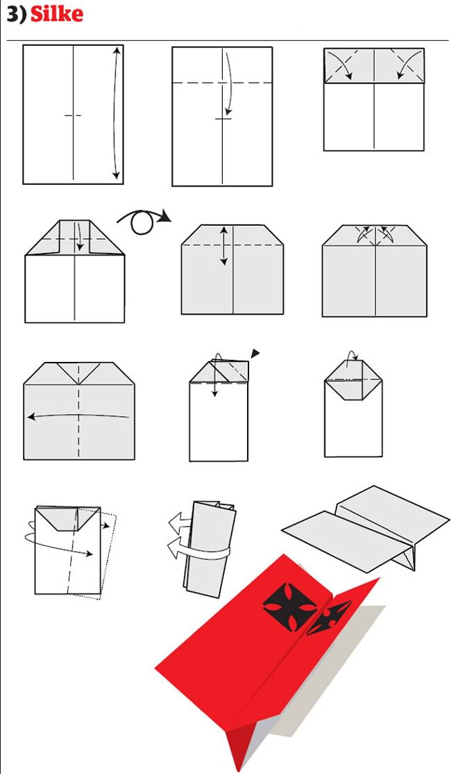 Steps on how to make a good paper airplane Steps on how to make a good paper airplane image